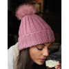 Grobo pletena kapa s cofom