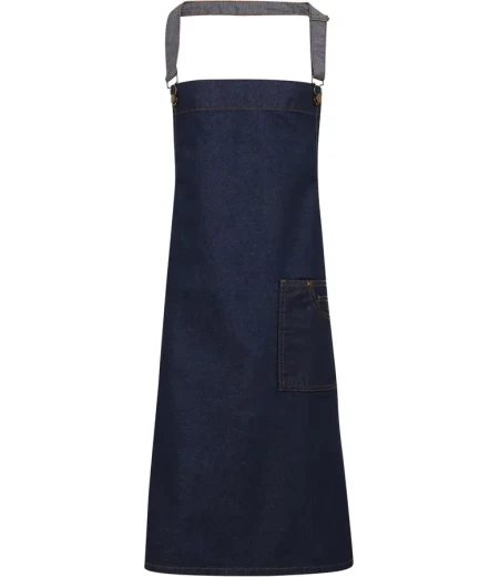 Jeans predpasnik z naprsnikom Premier PR 134
