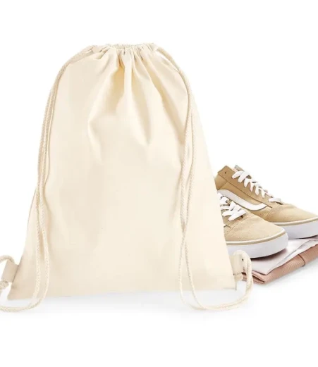 Premium bombažna vrečka gymsac Westford Mill W 210