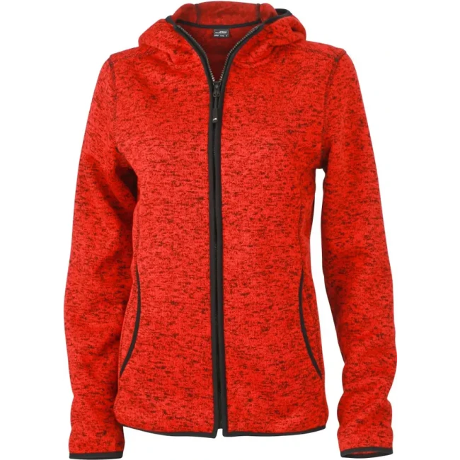 red melange/black